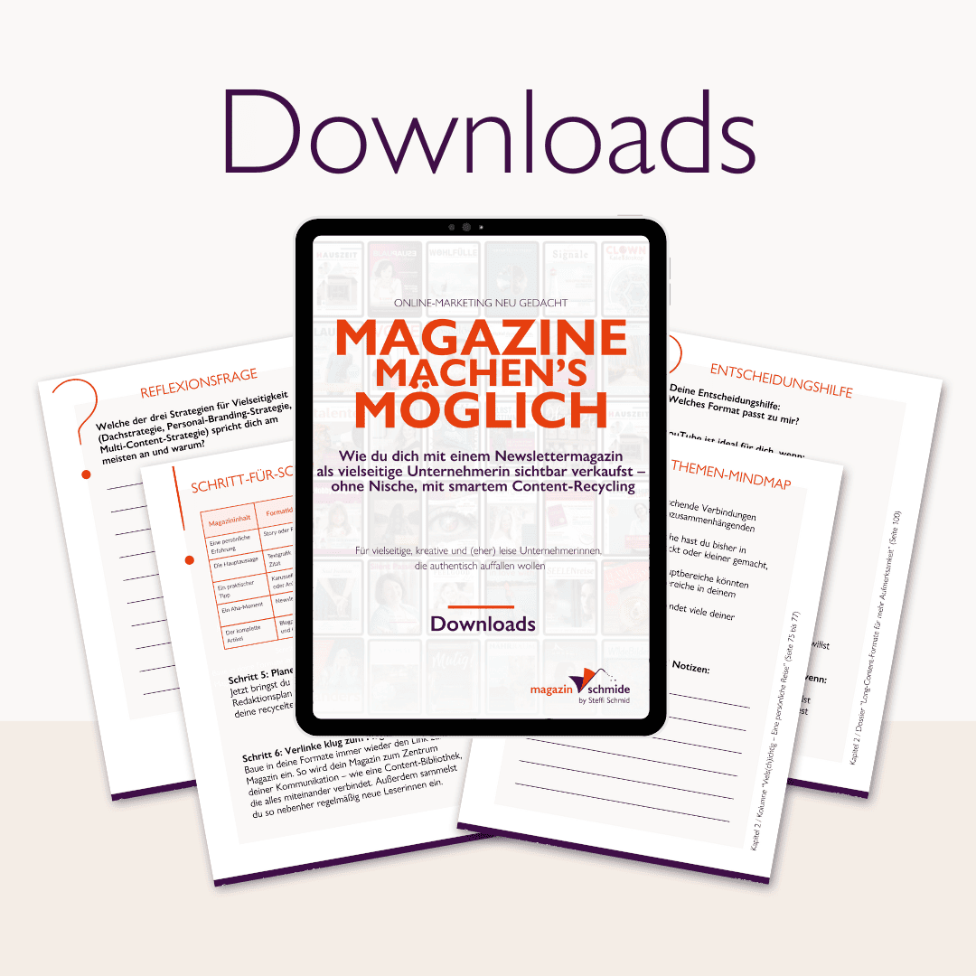 Magazine machen's möglich von Steffi Schmid | Downloads herunterladen