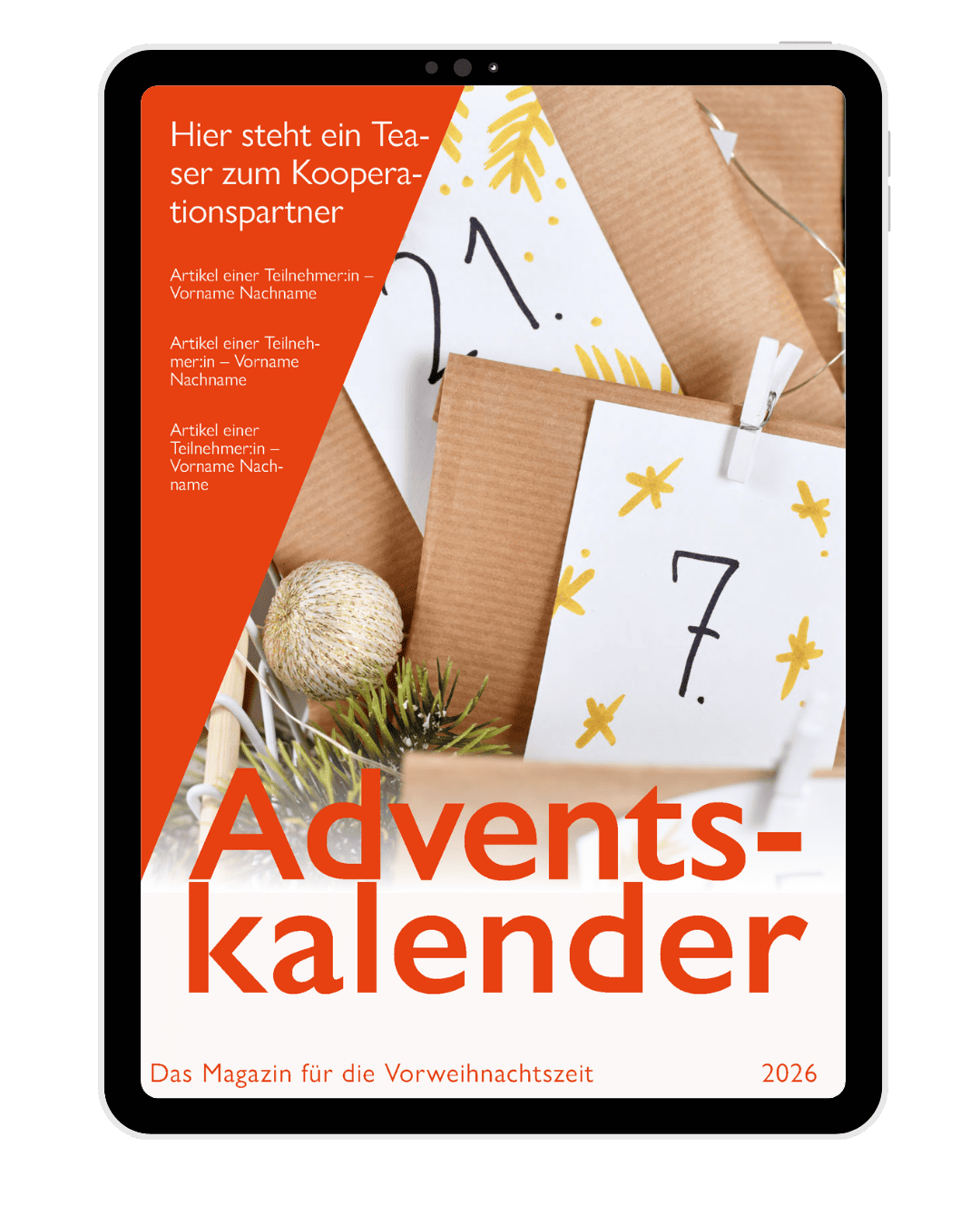 Adventskalender-Magazin von Steffi Schmid